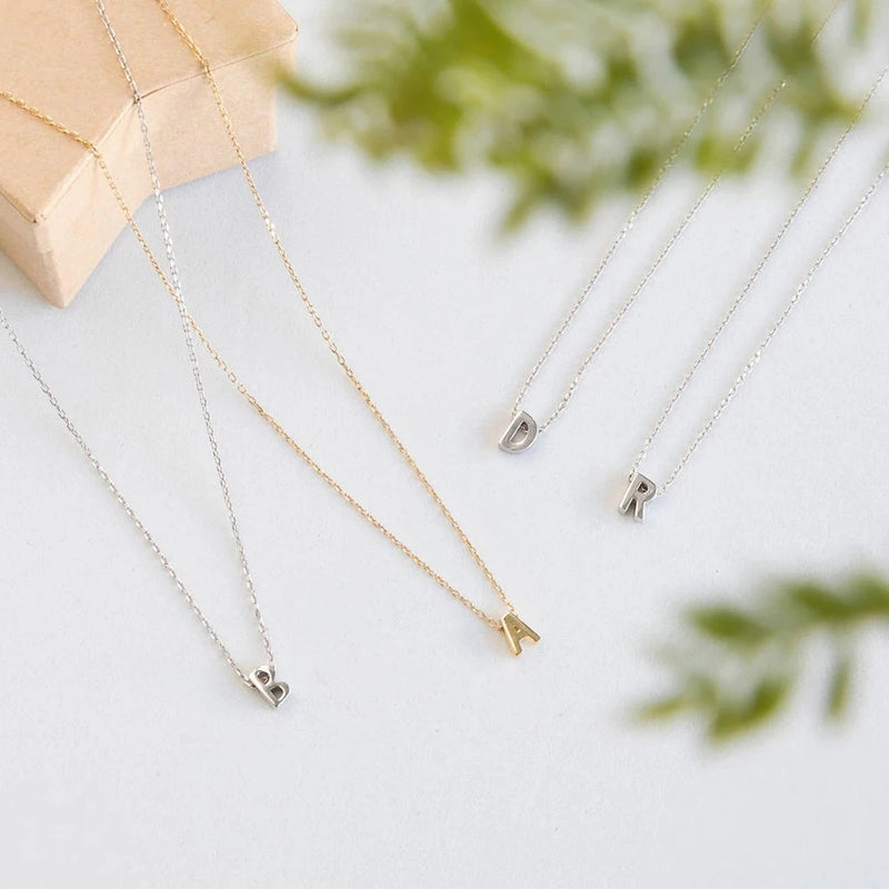 Tiny Initial Choker Necklace