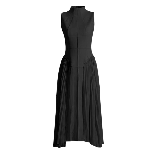 Elena Pleated Maxi Dress