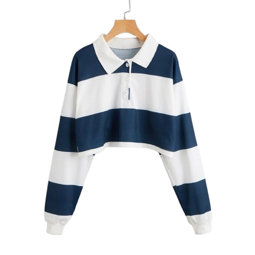 Arielle Rainbow Polo Sweatshirt