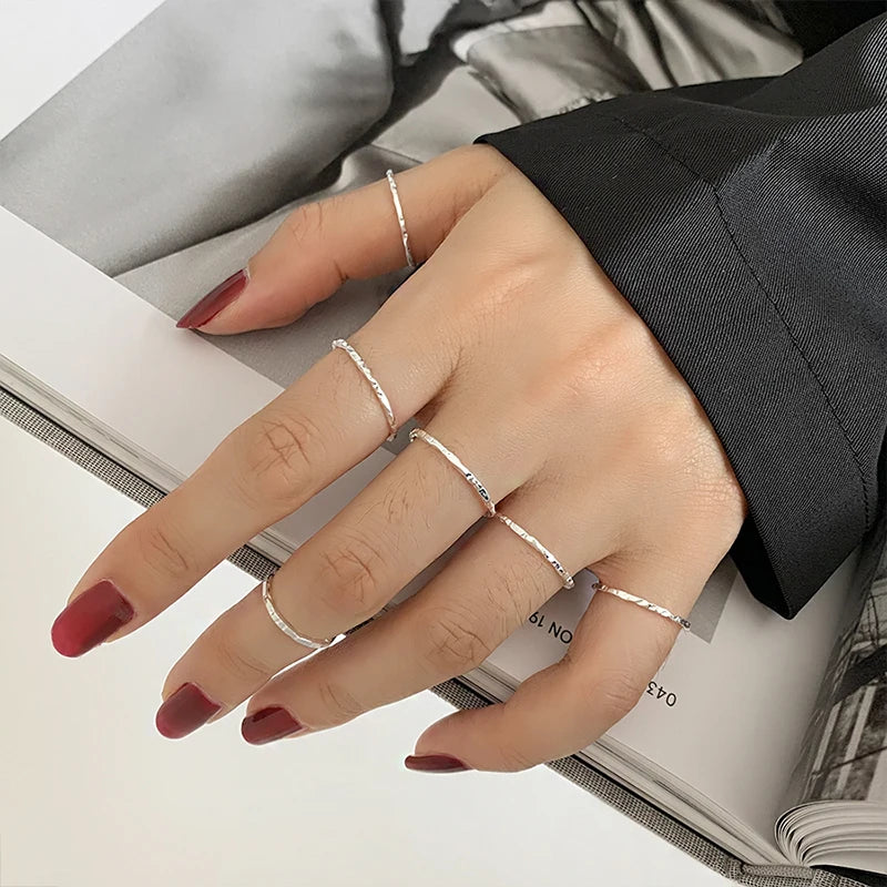 Sterling Silver Hammered Ring