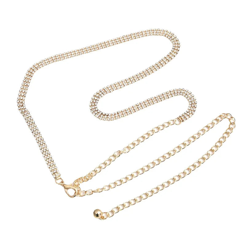 Rhinestone Waist Chain