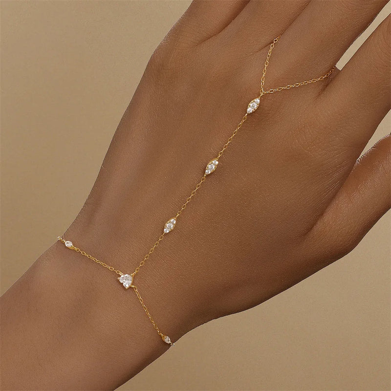 Sterling Silver Zircon Tennis Bracelet