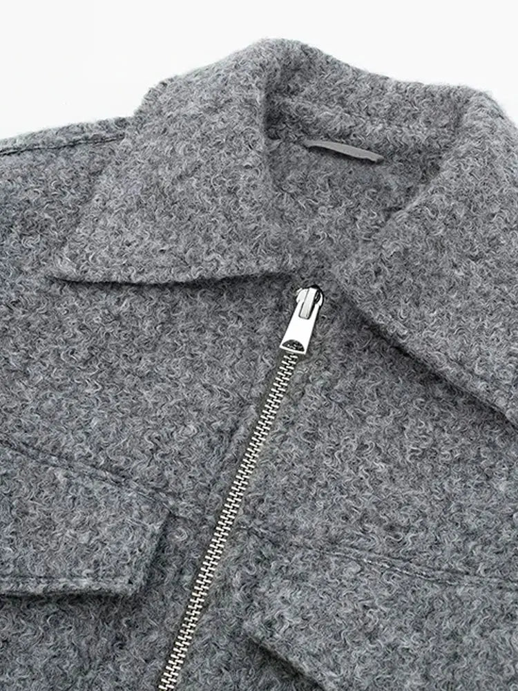 Cropped Vintage Pocket Jacket