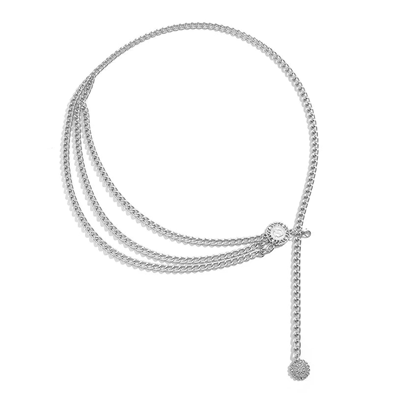 Rhinestone Waist Chain