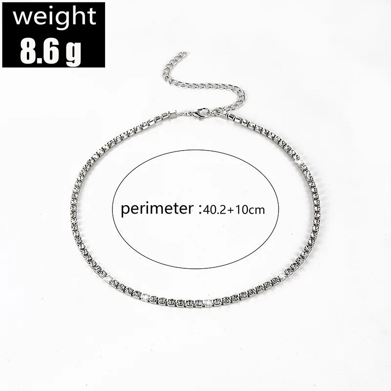 Full Rhinestone Choker Necklace