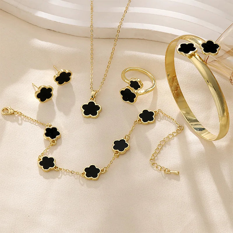 Plum Blossom Jewelry Set (4 pcs)