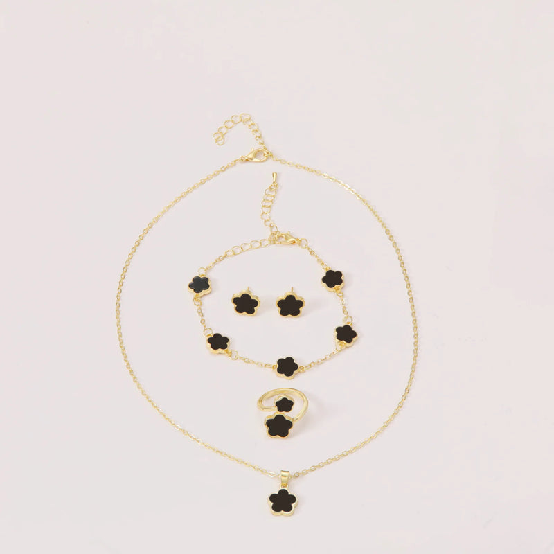 Plum Blossom Jewelry Set (4 pcs)