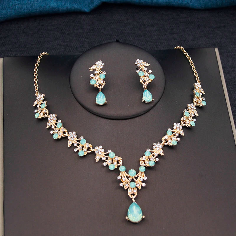 Water Drop Bridal Jewelry Set