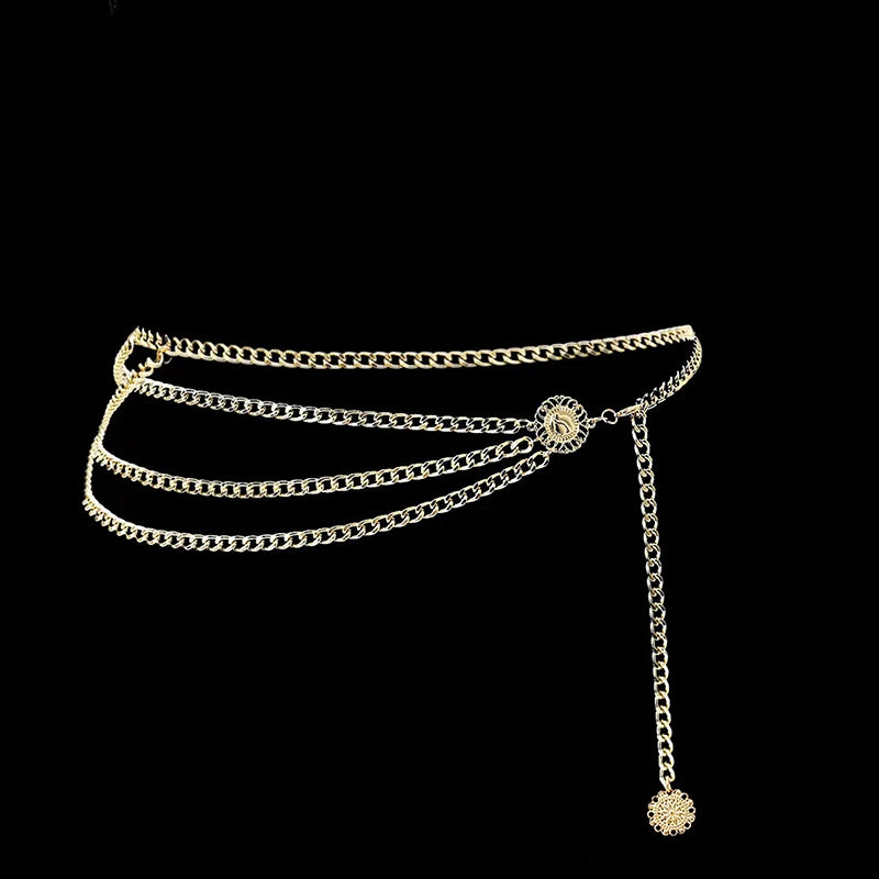 Rhinestone Waist Chain