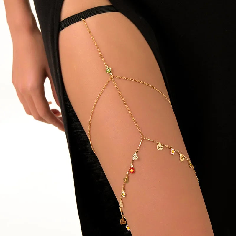 Boho Double Layer Thigh Chain
