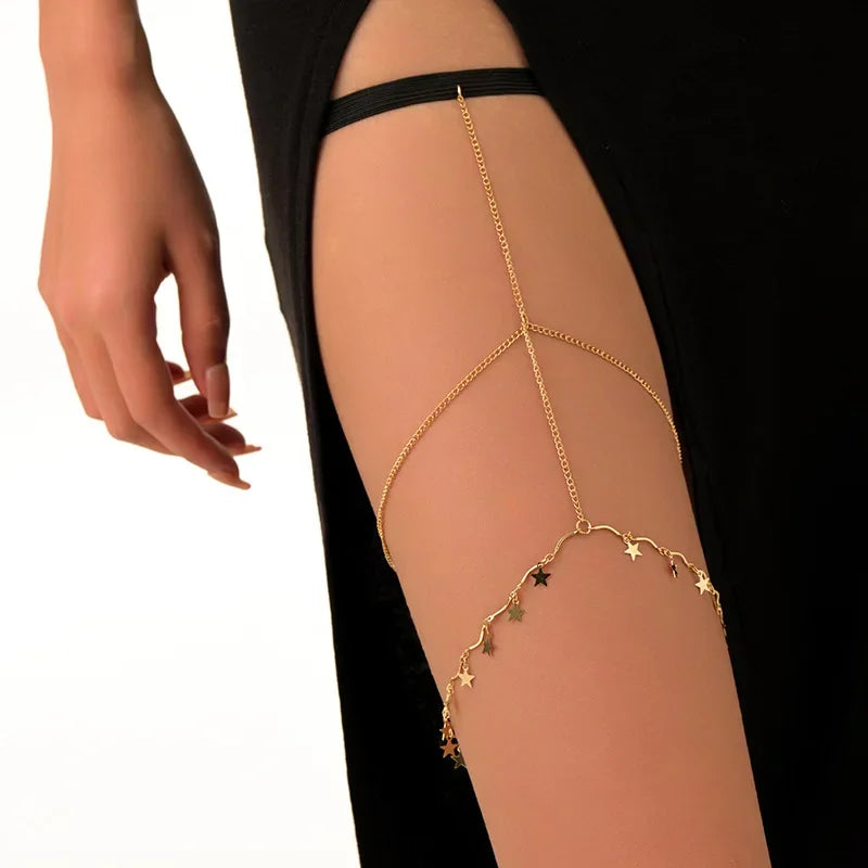 Boho Double Layer Thigh Chain
