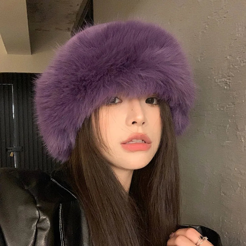 Fluffy Fur Bucket Hat