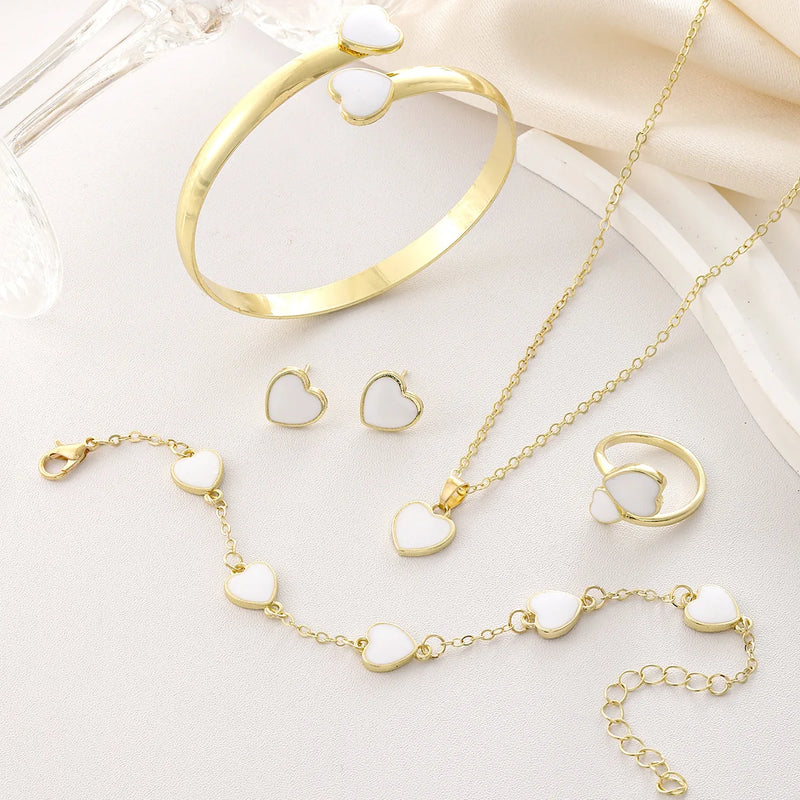 Plum Blossom Jewelry Set (4 pcs)