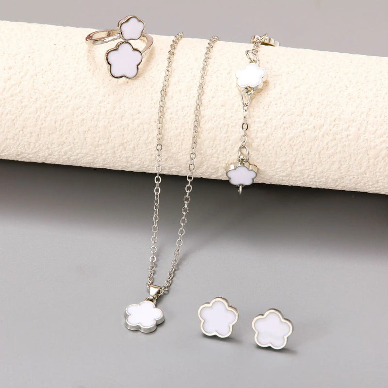 Plum Blossom Jewelry Set (4 pcs)