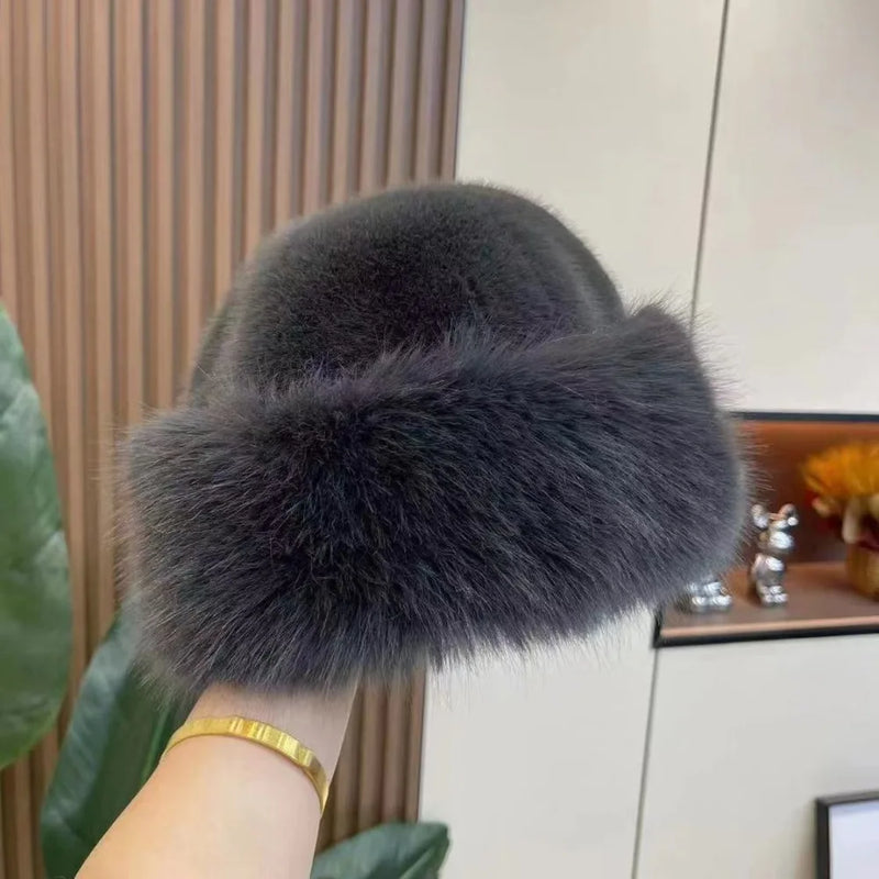 Fluffy Fur Bucket Hat