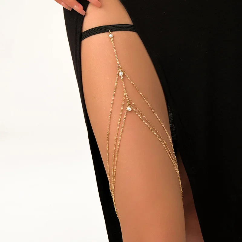 Boho Double Layer Thigh Chain