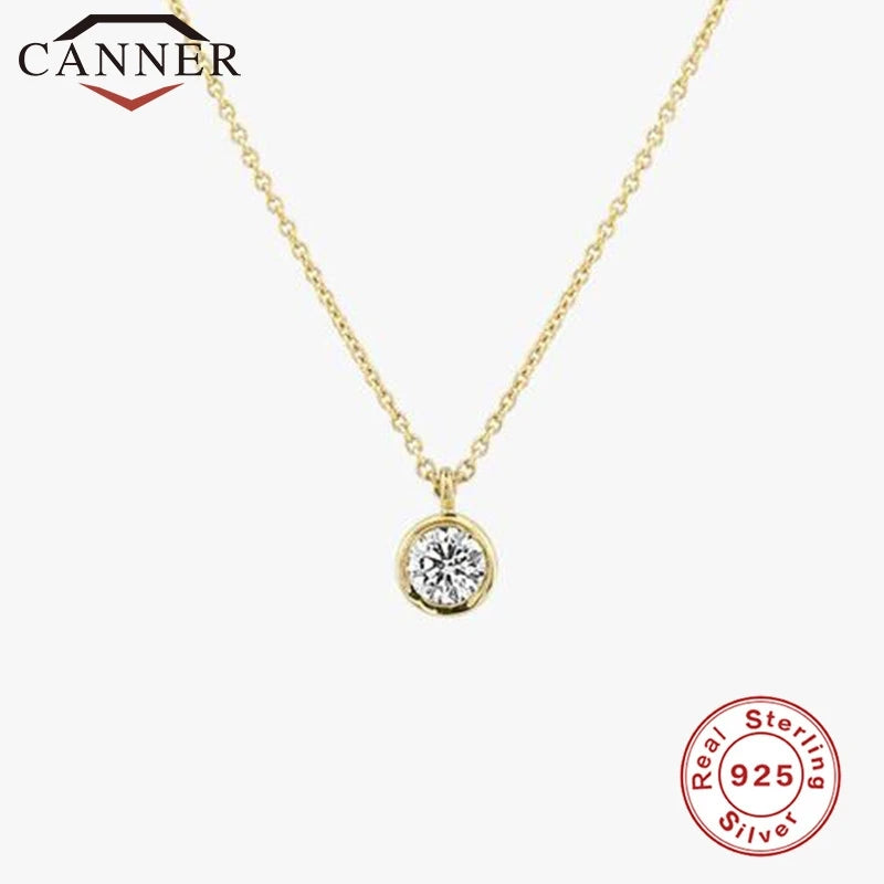 Sterling Silver Zircon Choker Necklace