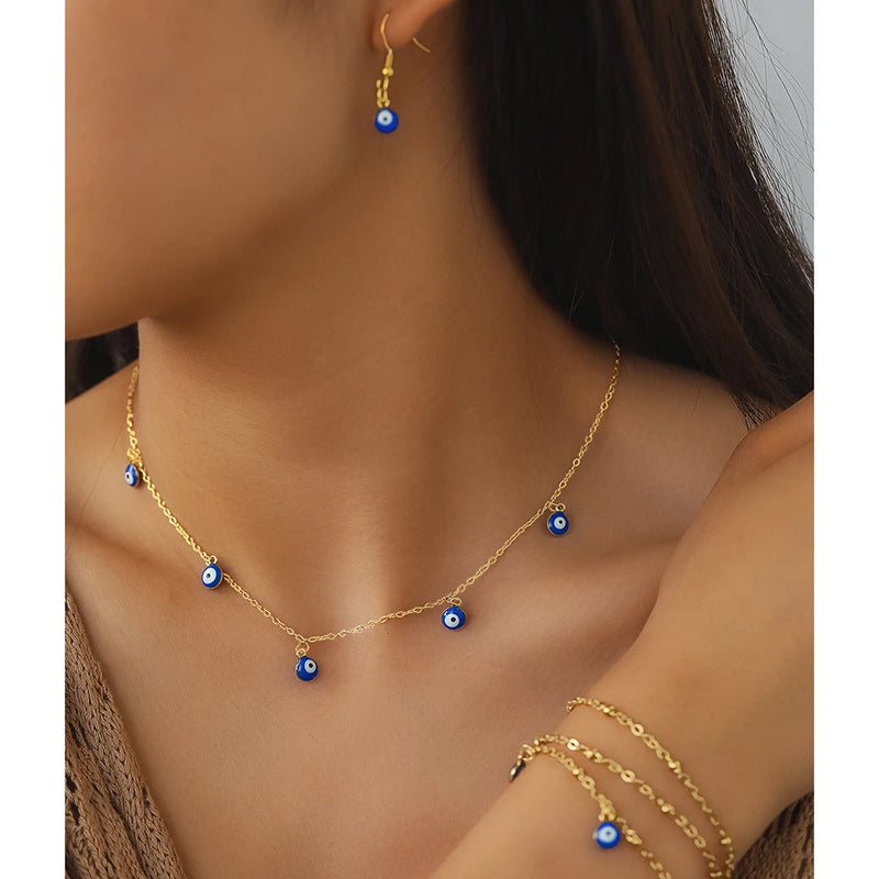 Stainless Steel Eye Jewelry Set (3 pcs)