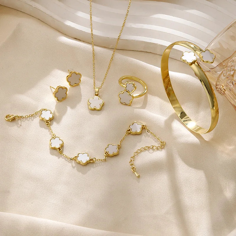 Plum Blossom Jewelry Set (4 pcs)
