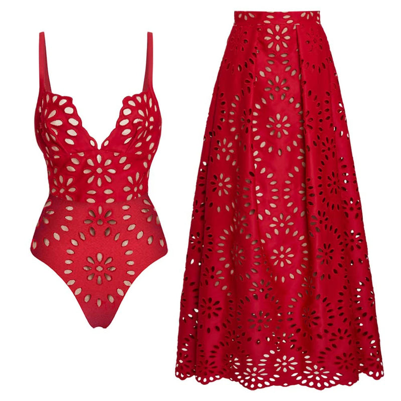 High-Waist One-Piece Swimsuit