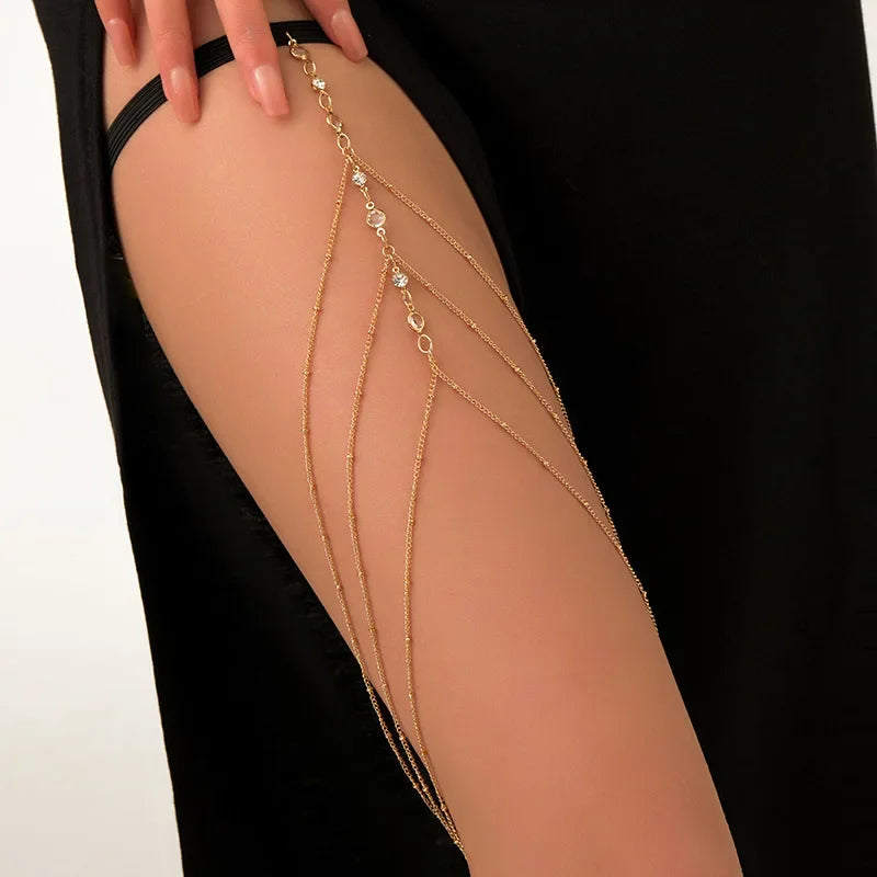 Boho Double Layer Thigh Chain