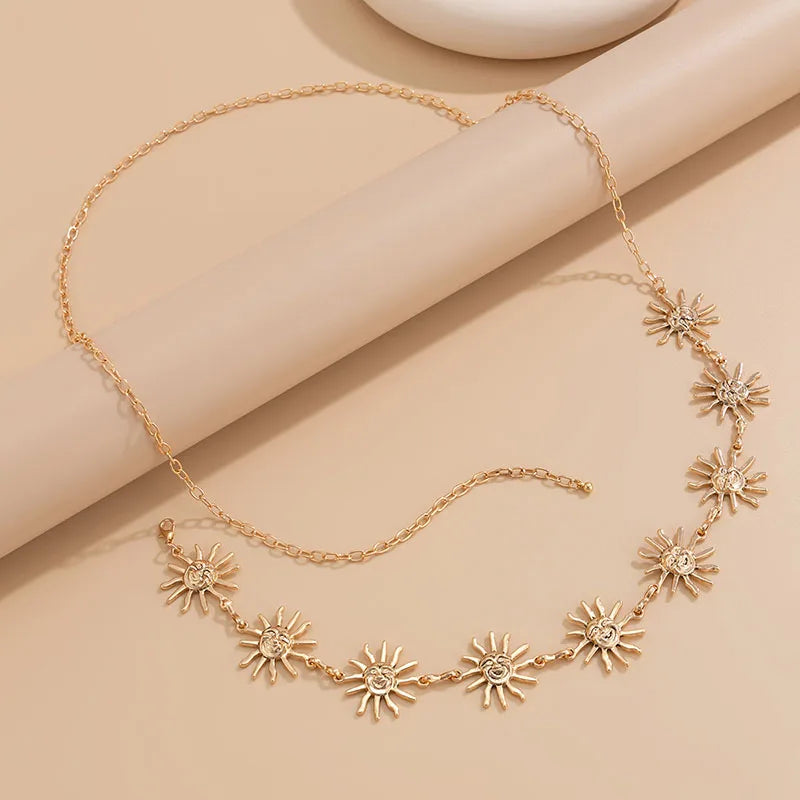 Boho Golden Sun Waist Chain