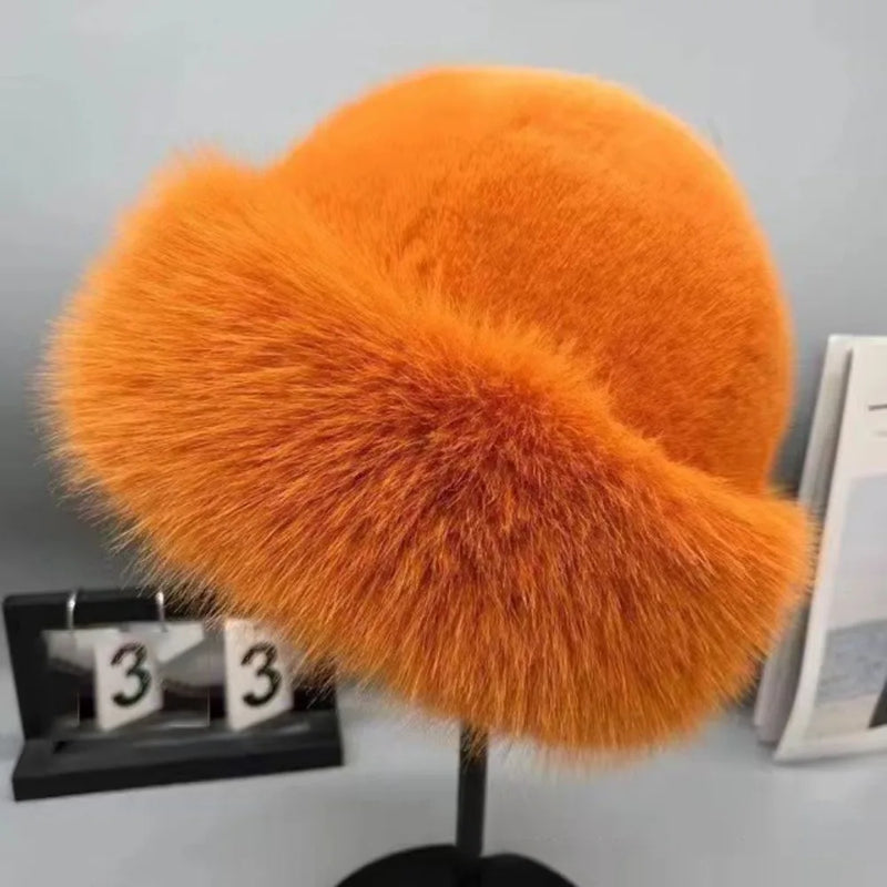 Fluffy Fur Bucket Hat