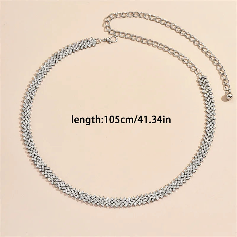 Rhinestone Waist Chain