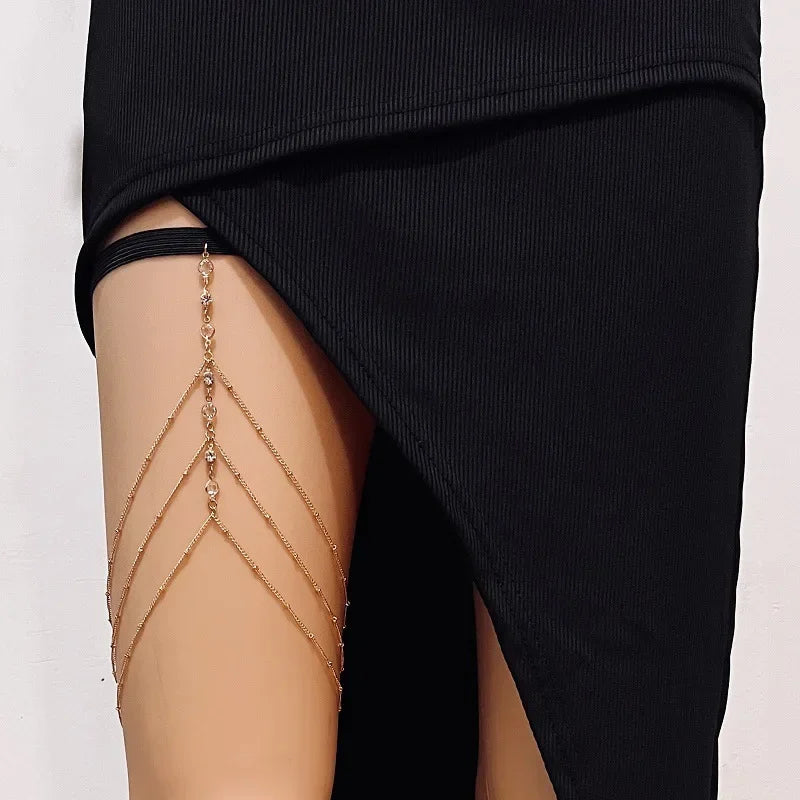 Boho Double Layer Thigh Chain