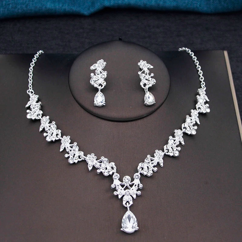 Water Drop Bridal Jewelry Set