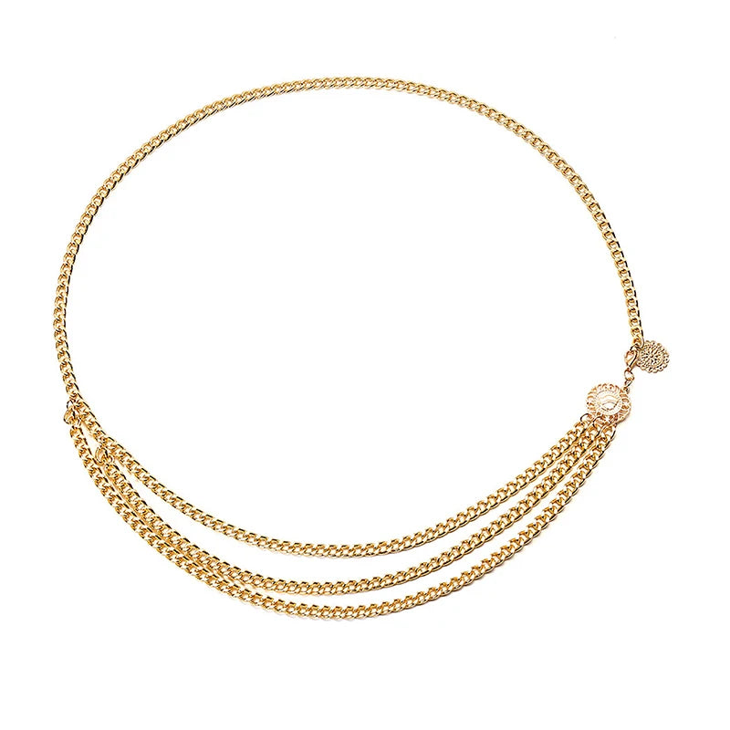 Rhinestone Waist Chain