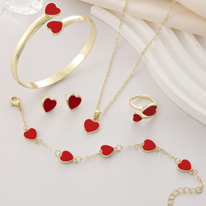 Plum Blossom Jewelry Set (4 pcs)