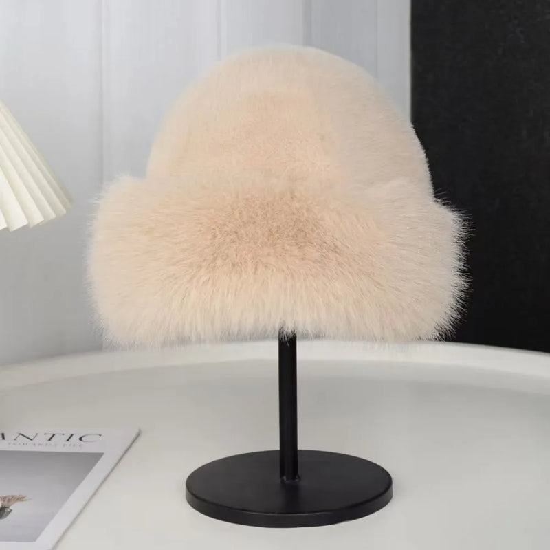Fluffy Fur Bucket Hat