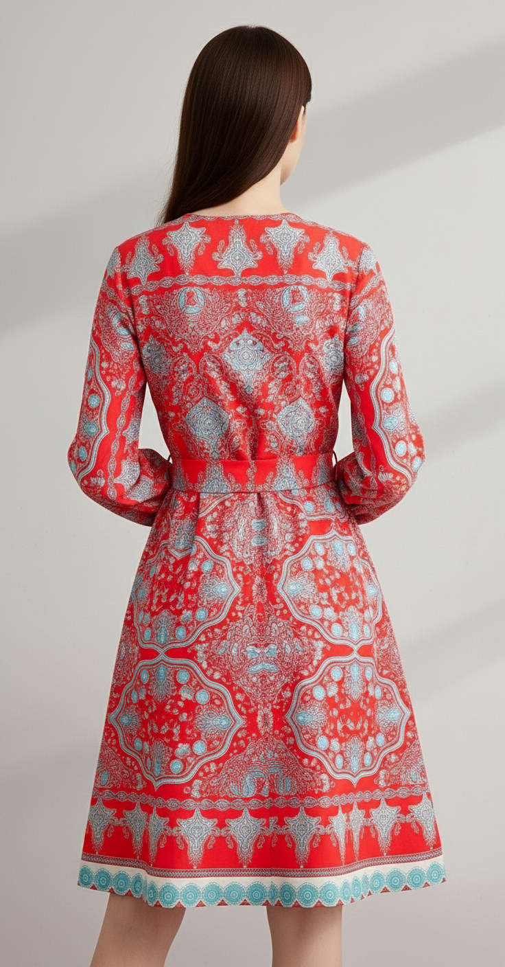 Rosa Red Floral Maxi Dress