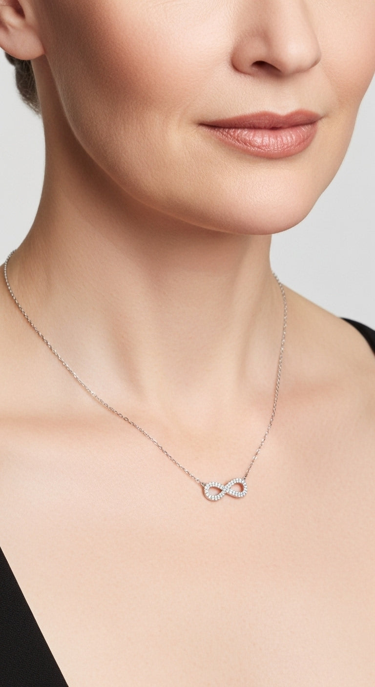 Infinity Gold Pendant Necklace