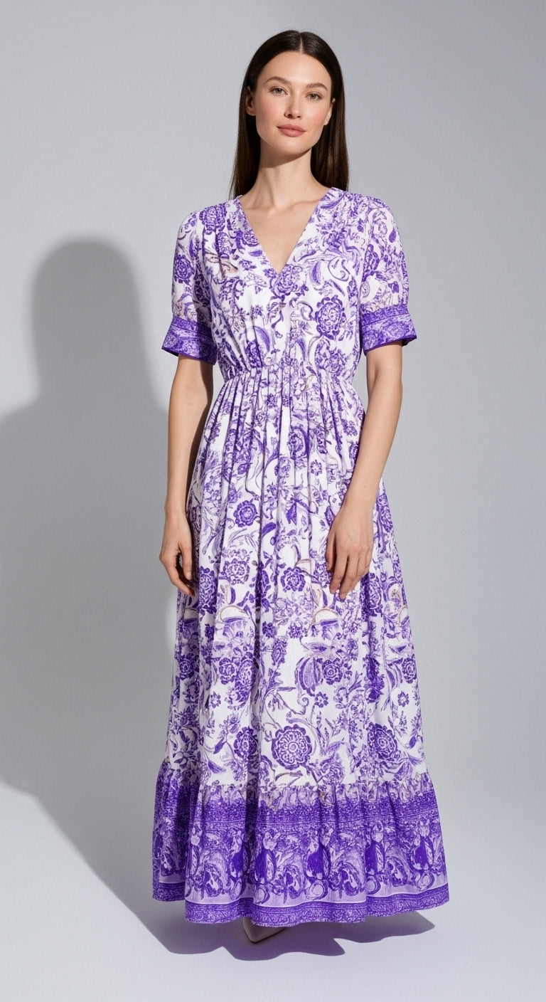 Alina Tie-Dye Maxi Dress