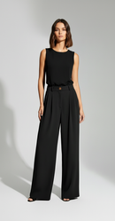 Clara Wide-Leg Suit Pants