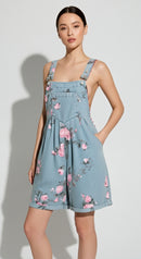 Flora Retro Denim Jumpsuit
