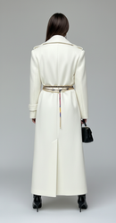 Victoria Lace-Up Wool Overcoat