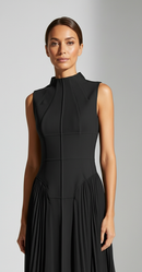 Elena Pleated Maxi Dress