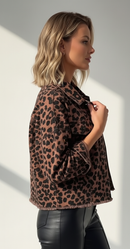 Siena Leopard Denim Jacket