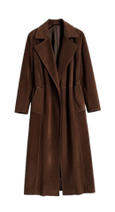 Victoria Lace-Up Wool Overcoat