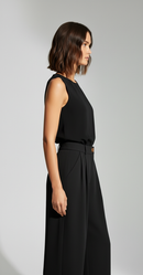 Clara Wide-Leg Suit Pants