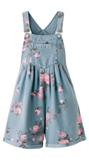 Flora Retro Denim Jumpsuit