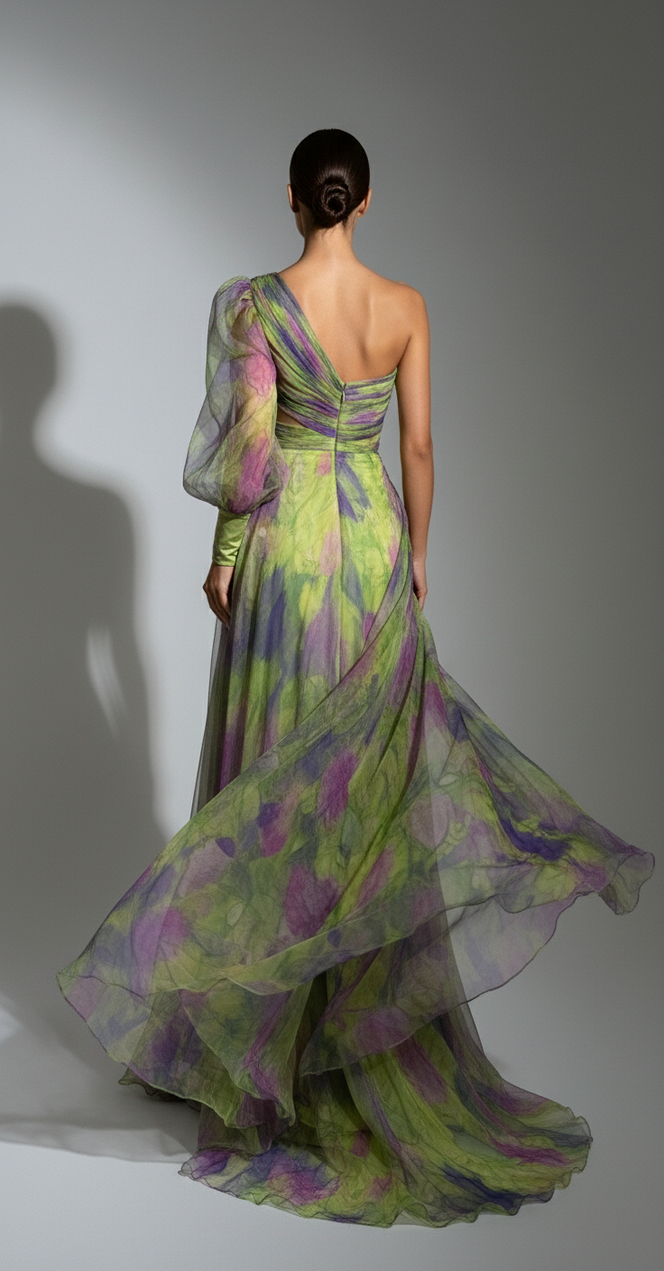 Lyra Off-Shoulder Mesh Dres