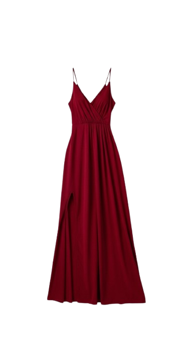 Arwen V-Neck Slit Dress