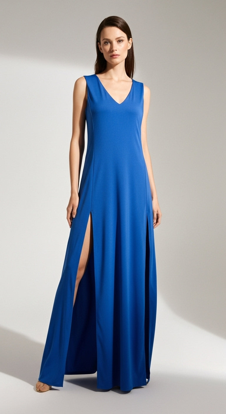 Arwen V-Neck Slit Dress