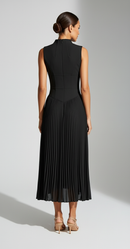 Elena Pleated Maxi Dress