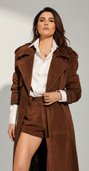 Victoria Lace-Up Wool Overcoat