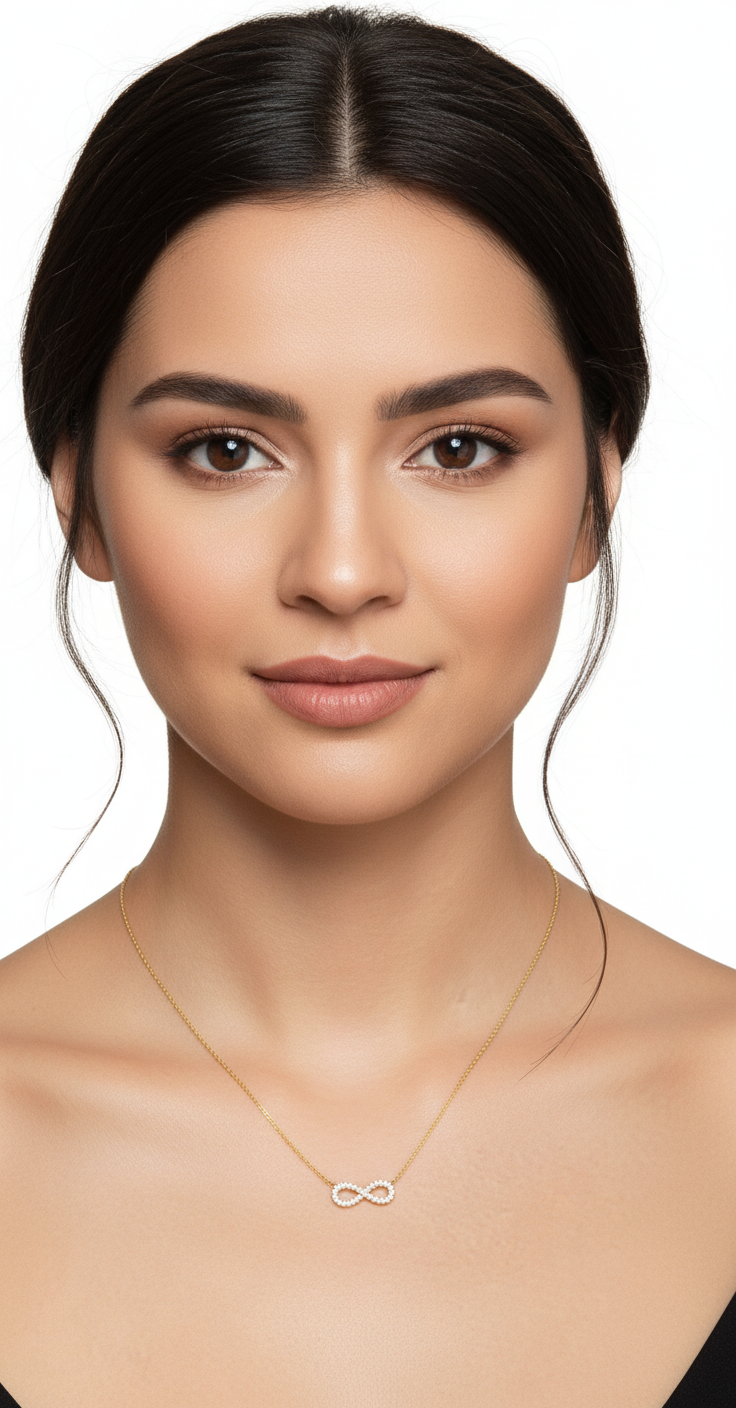 Infinity Gold Pendant Necklace